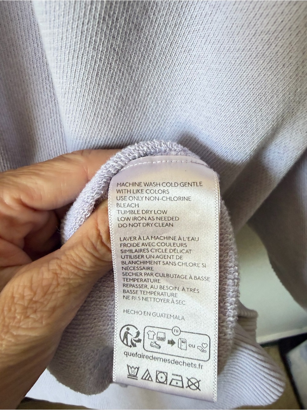 Pilcro Lavender Pullover Crewneck Sweatshirt - Picture 5 of 5
